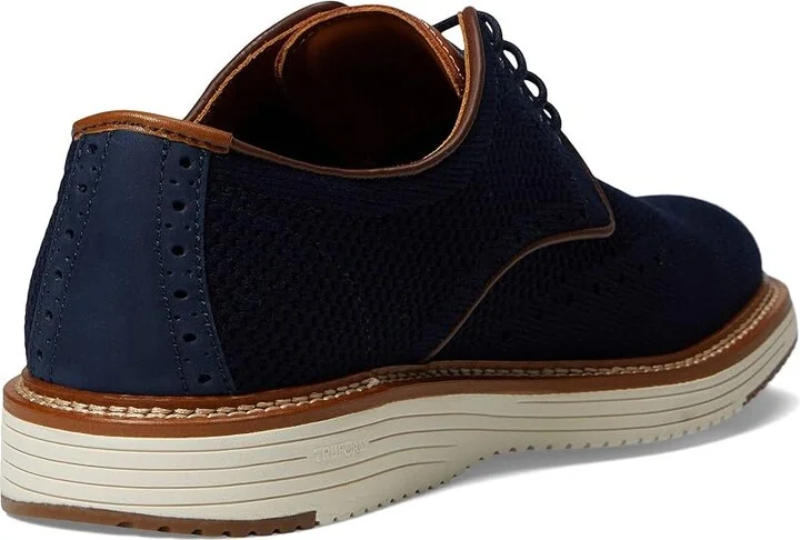 Johnston & Murphy Upton Knit Wing Tip Men's Shoes Navy Knit : 8 M (D) - Image 4