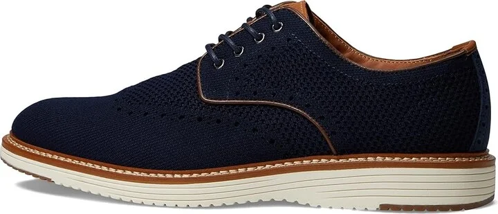 Johnston & Murphy Upton Knit Wing Tip Men's Shoes Navy Knit : 8 M (D) - Image 6