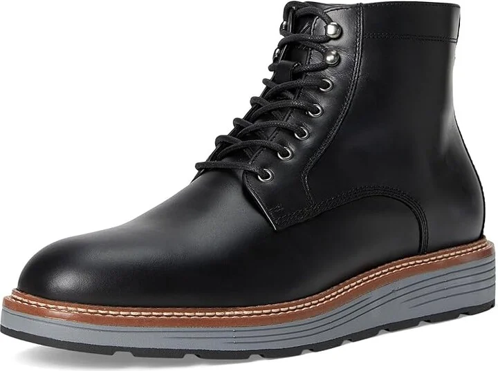 Johnston & Murphy Upton Lug Plain Toe Boots Men's Boots Black Waterproof Full Grain : 9.5 M (D), Leather - Image 5