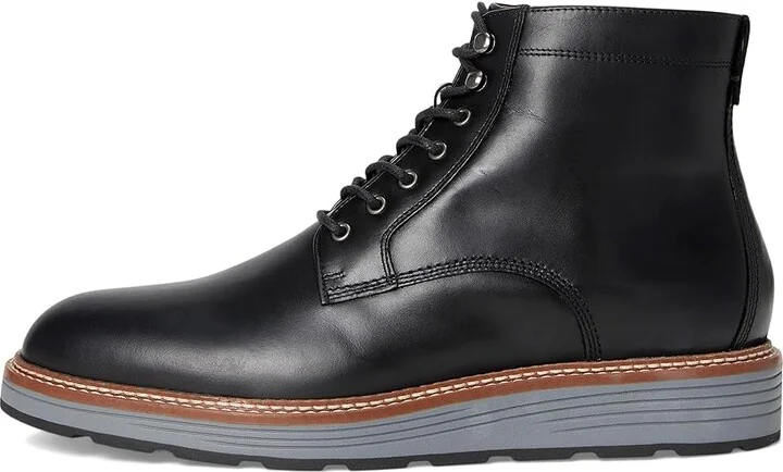 Johnston & Murphy Upton Lug Plain Toe Boots Men's Boots Black Waterproof Full Grain : 9.5 M (D), Leather - Image 6