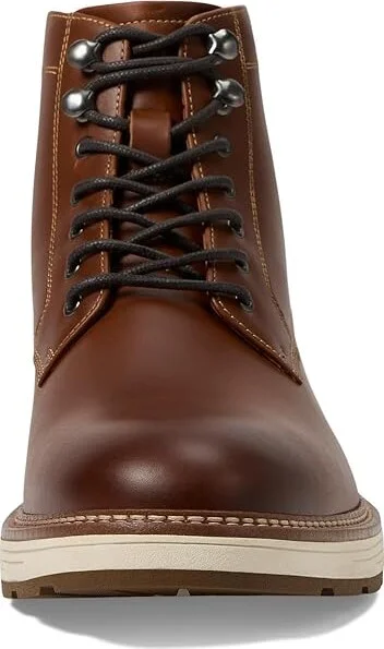 Johnston & Murphy Upton Lug Plain Toe Boots Men's Boots Dark Tan Waterproof Full Grain : 9.5 M (D), Leather - Image 2