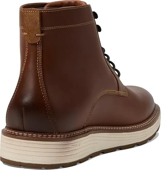 Johnston & Murphy Upton Lug Plain Toe Boots Men's Boots Dark Tan Waterproof Full Grain : 9.5 M (D), Leather - Image 4