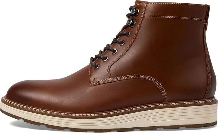 Johnston & Murphy Upton Lug Plain Toe Boots Men's Boots Dark Tan Waterproof Full Grain : 9.5 M (D), Leather - Image 6