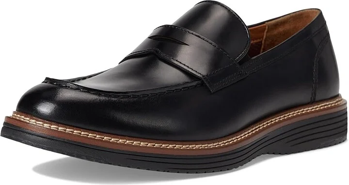Johnston & Murphy Upton Penny Men's Shoes Black Full Grain : 13 M (D), Leather - Image 5