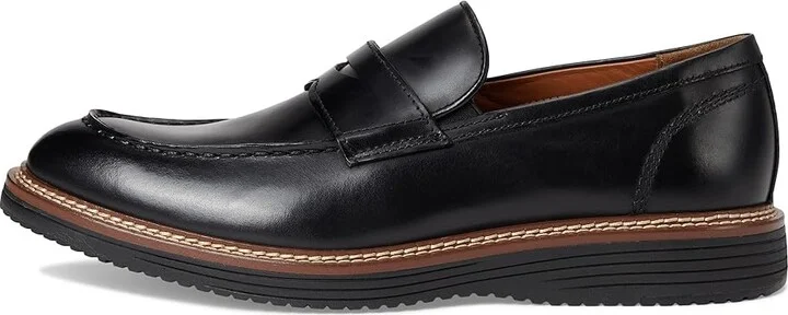 Johnston & Murphy Upton Penny Men's Shoes Black Full Grain : 13 M (D), Leather - Image 6