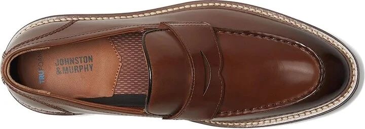Johnston & Murphy Upton Penny Men's Shoes Tan Full Grain 1 : 11.5 M (D), Leather - Image 2