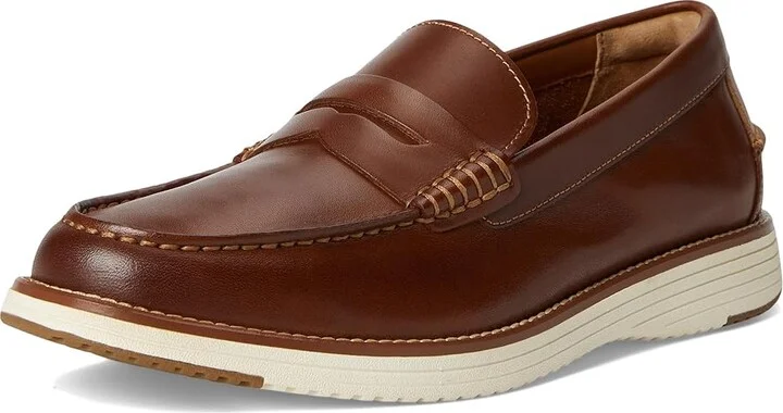 Johnston & Murphy Upton Penny Men's Shoes Tan Full Grain : 13 M (D), Leather - Image 5