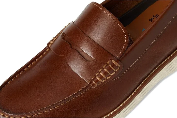 Johnston & Murphy Upton Penny Men's Shoes Tan Full Grain : 13 M (D), Leather - Image 7