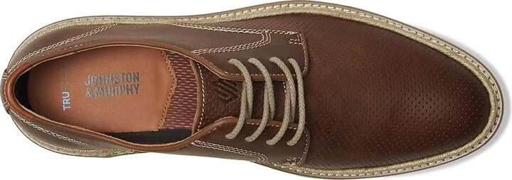 Johnston & Murphy Upton Perfed Plain Toe Men's Lace-up Boots Brown : 9 M (D), Leather - Image 2