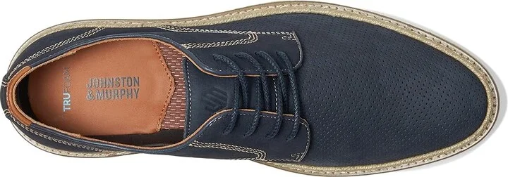 Johnston & Murphy Upton Perfed Plain Toe Men's Lace-up Boots Navy : 11.5 M (D), Leather - Image 2