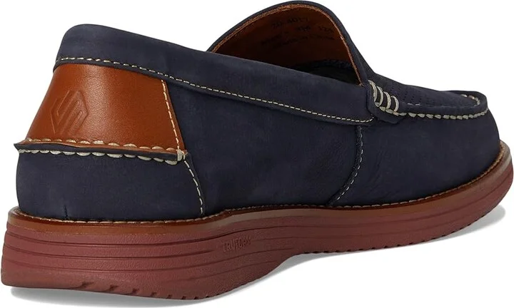 Johnston & Murphy Upton Perfed Venetian Men's Lace-up Boots Navy Nubuck : 10.5 M (D), Leather/Mesh/Nubuck - Image 4