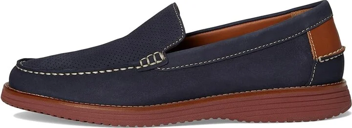 Johnston & Murphy Upton Perfed Venetian Men's Lace-up Boots Navy Nubuck : 10.5 M (D), Leather/Mesh/Nubuck - Image 6