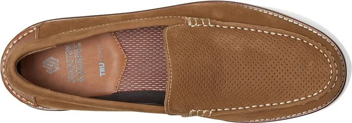 Johnston & Murphy Upton Perfed Venetian Men's Lace-up Boots Snuff Nubuck : 11.5 M (D), Leather/Mesh/Nubuck - Image 2