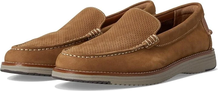 Johnston & Murphy Upton Perfed Venetian Men's Lace-up Boots Snuff Nubuck : 11.5 M (D), Leather/Mesh/Nubuck
