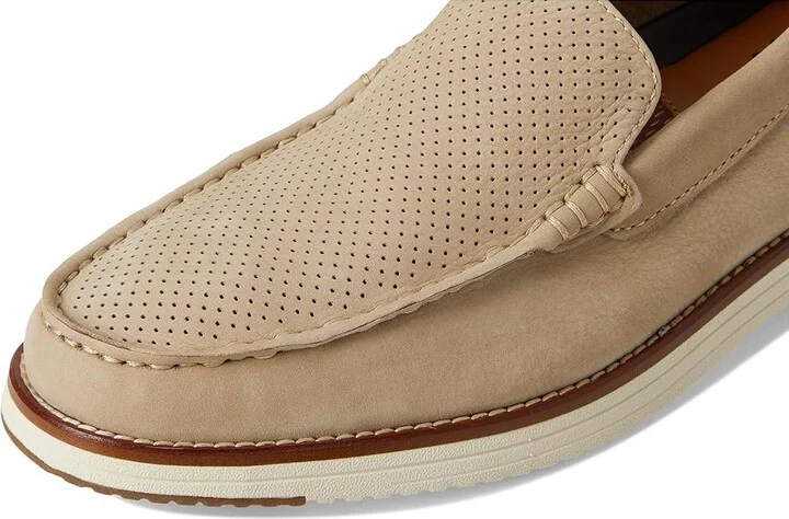 Johnston & Murphy Upton Perfed Venetian Men's Lace-up Boots Taupe Nubuck : 9 M (D), Leather/Mesh/Nubuck - Image 7