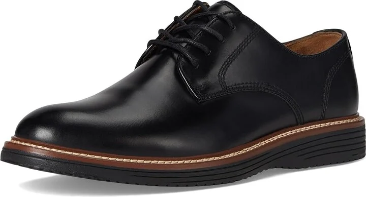 Johnston & Murphy Upton Plain Toe Men's Shoes Black Full Grain 1 : 14 W (EE), Leather - Image 5