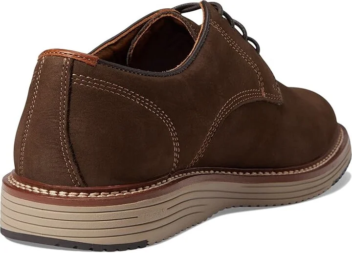 Johnston & Murphy Upton Plain Toe Men's Shoes Dark Brown Nubuck : 8 M (D), Suede/Leather - Image 4