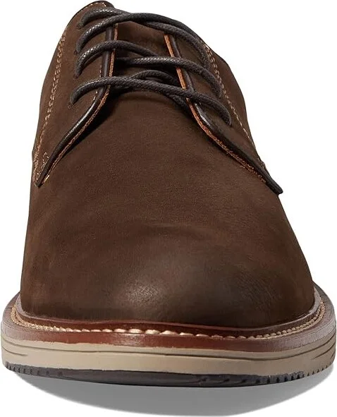 Johnston & Murphy Upton Plain Toe Men's Shoes Dark Brown Nubuck : 8 M (D), Suede/Leather - Image 5