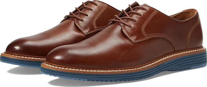 Johnston & Murphy Upton Plain Toe Men's Shoes Grain 2 : 8 M (D), Suede/Leather