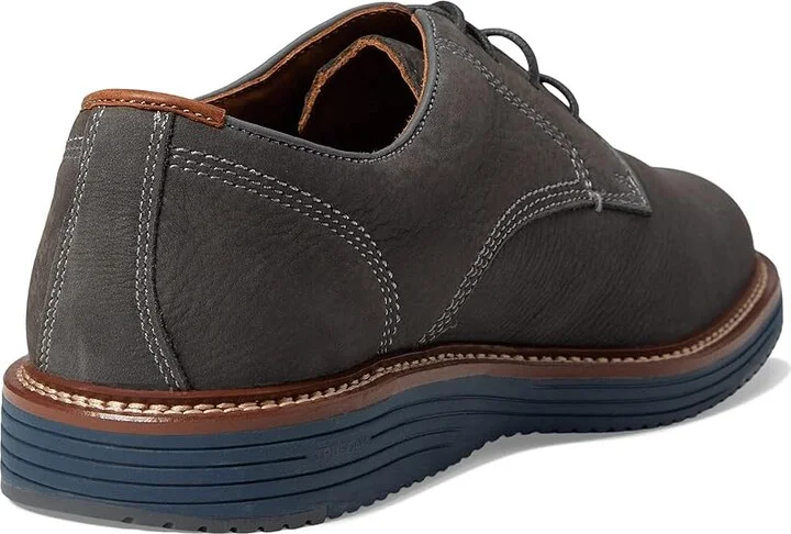 Johnston & Murphy Upton Plain Toe Men's Shoes Gray Nubuck : 8 M (D), Suede/Leather - Image 4