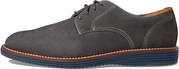 Johnston & Murphy Upton Plain Toe Men's Shoes Gray Nubuck : 8 M (D), Suede/Leather - Image 6