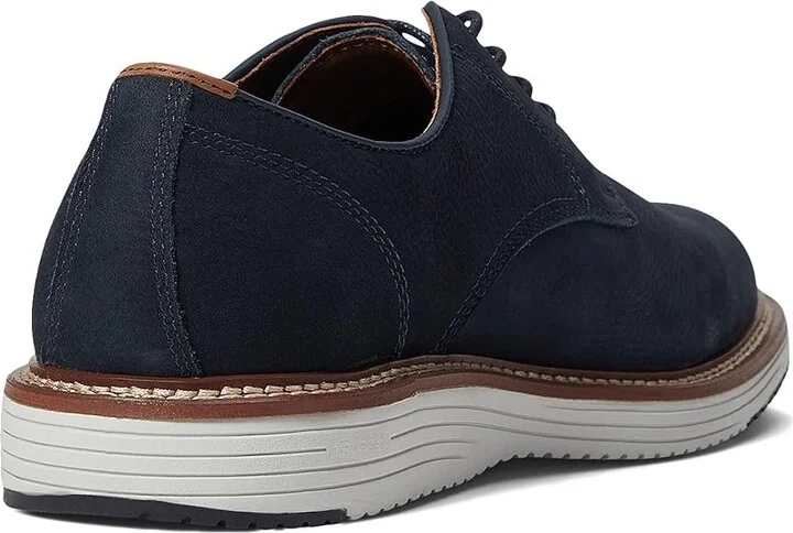 Johnston & Murphy Upton Plain Toe Men's Shoes Navy Tumbled Nubuck : 8.5 M (D), Suede/Leather - Image 4