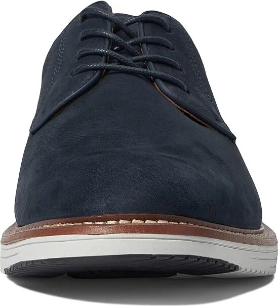 Johnston & Murphy Upton Plain Toe Men's Shoes Navy Tumbled Nubuck : 8.5 M (D), Suede/Leather - Image 5