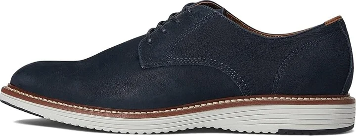 Johnston & Murphy Upton Plain Toe Men's Shoes Navy Tumbled Nubuck : 8.5 M (D), Suede/Leather - Image 6