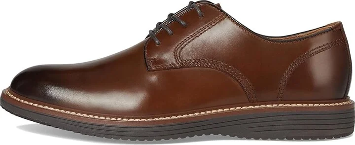 Johnston & Murphy Upton Plain Toe Men's Shoes Tan Full Grain 1 : 13 W (EE), Suede/Leather - Image 6