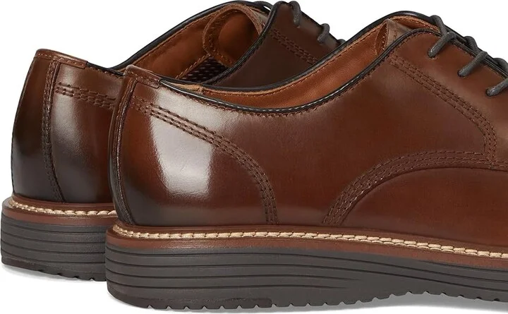 Johnston & Murphy Upton Plain Toe Men's Shoes Tan Full Grain 1 : 13 W (EE), Suede/Leather - Image 7