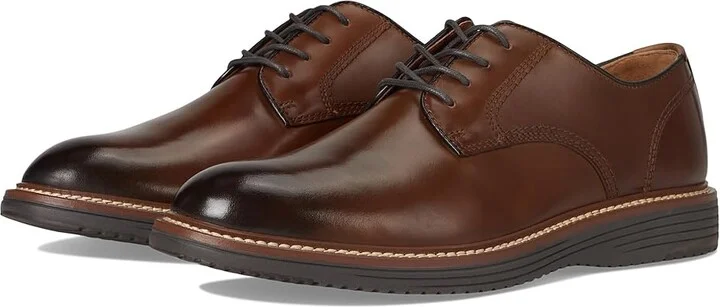 Johnston & Murphy Upton Plain Toe Men's Shoes Tan Full Grain 1 : 13 W (EE), Suede/Leather