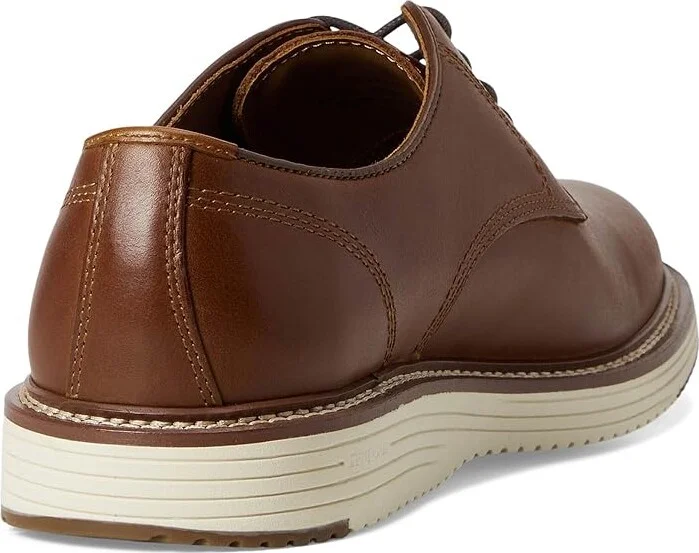 Johnston & Murphy Upton Plain Toe Men's Shoes Tan Full Grain : 8 M (D), Suede/Leather - Image 4