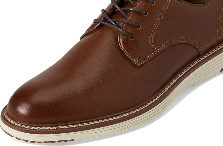 Johnston & Murphy Upton Plain Toe Men's Shoes Tan Full Grain : 8 M (D), Suede/Leather - Image 7