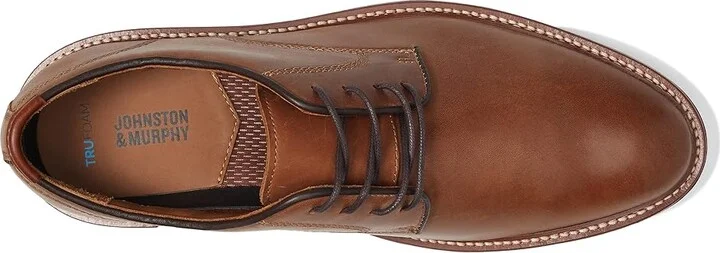 Johnston & Murphy Upton Plain Toe Men's Shoes Tan Oiled Full Grain : 8 M (D), Suede/Leather - Image 2