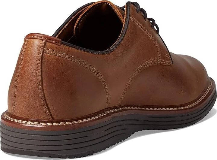 Johnston & Murphy Upton Plain Toe Men's Shoes Tan Oiled Full Grain : 8 M (D), Suede/Leather - Image 4