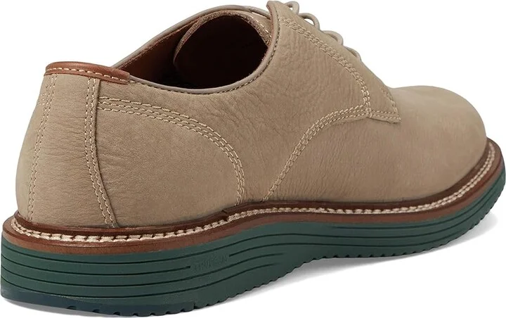 Johnston & Murphy Upton Plain Toe Men's Shoes Taupe Nubuck : 12 M (D), Suede/Leather - Image 4