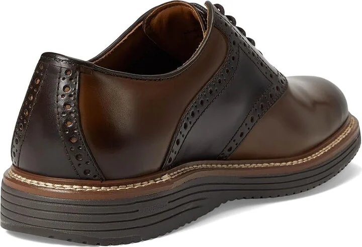 Johnston & Murphy Upton Saddle Men's Slip on Shoes Tan/Mahogany Full Grain : 9 M (D), Leather - Image 4