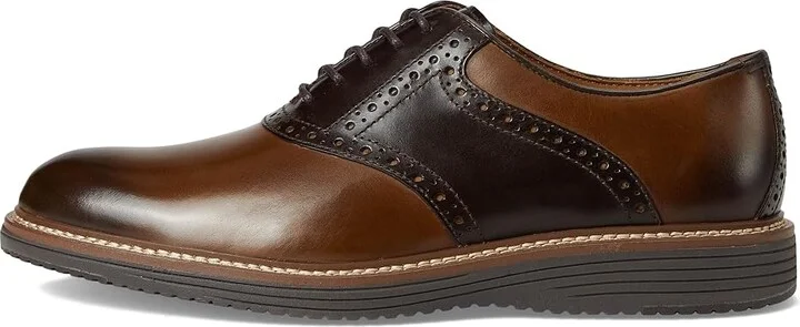 Johnston & Murphy Upton Saddle Men's Slip on Shoes Tan/Mahogany Full Grain : 9 M (D), Leather - Image 6