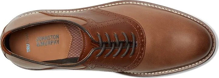 Johnston & Murphy Upton Saddle Men's Slip on Shoes Tan Oiled/Tan Full Grain : 10.5 M (D), Leather - Image 2
