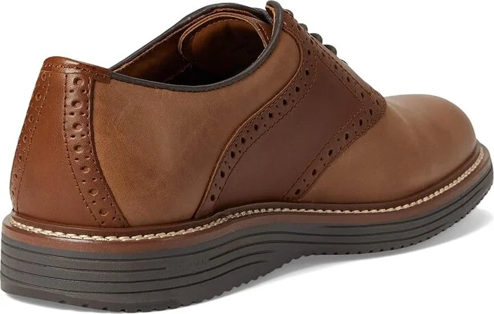 Johnston & Murphy Upton Saddle Men's Slip on Shoes Tan Oiled/Tan Full Grain : 10.5 M (D), Leather - Image 4