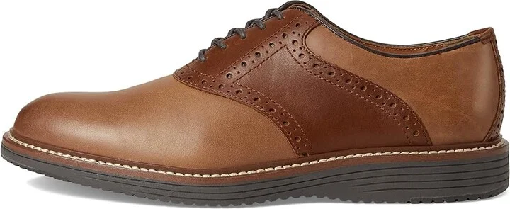 Johnston & Murphy Upton Saddle Men's Slip on Shoes Tan Oiled/Tan Full Grain : 10.5 M (D), Leather - Image 6