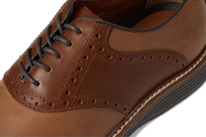 Johnston & Murphy Upton Saddle Men's Slip on Shoes Tan Oiled/Tan Full Grain : 10.5 M (D), Leather - Image 7