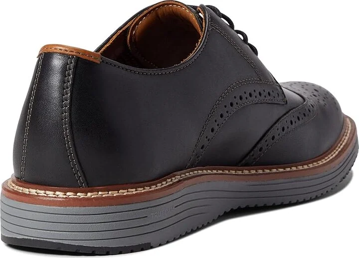 Johnston & Murphy Upton Wing Tip Men's Shoes Black Full Grain : 8 M (D), Leather - Image 4