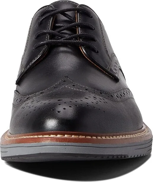 Johnston & Murphy Upton Wing Tip Men's Shoes Black Full Grain : 8 M (D), Leather - Image 5