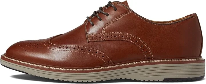 Johnston & Murphy Upton Wing Tip Men's Shoes Tan Full Grain : 8 M (D), Leather - Image 6