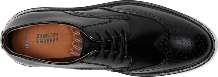 Johnston & Murphy Upton Wingtip Men's Shoes Black Full Grain : 14 M (D), Leather - Image 2