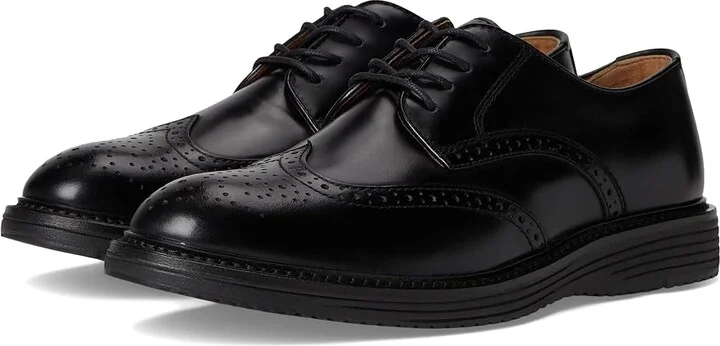 Johnston & Murphy Upton Wingtip Men's Shoes Black Full Grain : 14 M (D), Leather