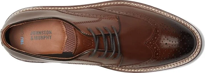 Johnston & Murphy Upton Wingtip Men's Shoes Tan Full Grain : 10.5 M (D), Leather - Image 2