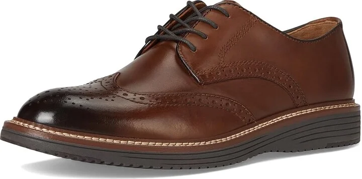 Johnston & Murphy Upton Wingtip Men's Shoes Tan Full Grain : 10.5 M (D), Leather - Image 5