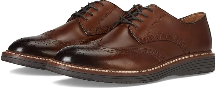 Johnston & Murphy Upton Wingtip Men's Shoes Tan Full Grain : 10.5 M (D), Leather